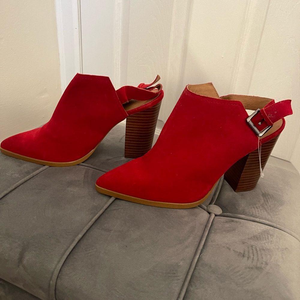 Halogen Red Booties - Picture 2 of 6